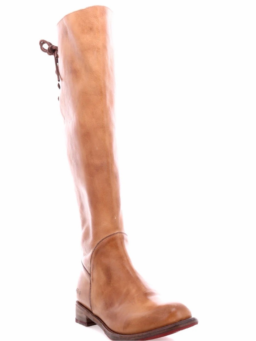 BED|STU Manchester Tall Over-the-Knee Leather Boots in Tan